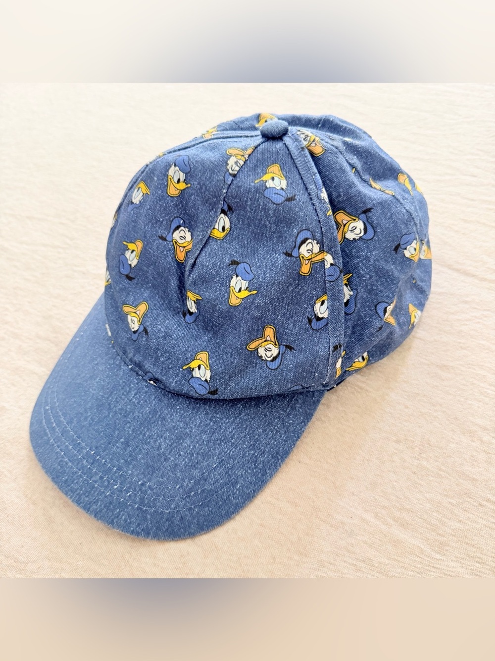Disney-licensed Donald Duck Denim Baseball Cap